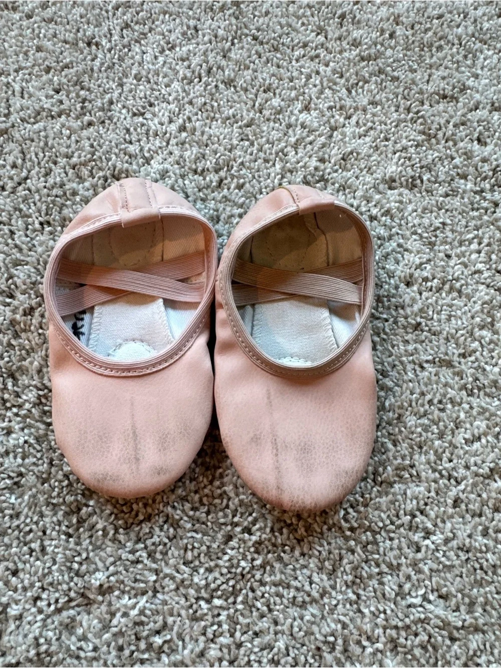 Girls Ballet Shoes Bundle Size 10 Pink Black Dance Slippers Flats 2 pair